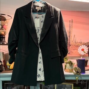 Skies Are Blue Dark Green Women's Blazer